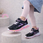 Lucky Kids 001 Filet Spor Ayakkabı - Siyah Pembe