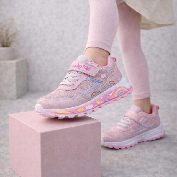 Lucky Kids 001 Filet Spor Ayakkabı – Pembe