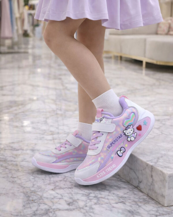 Super Star 002 Patik Spor Ayakkabı -  Beyaz Pembe