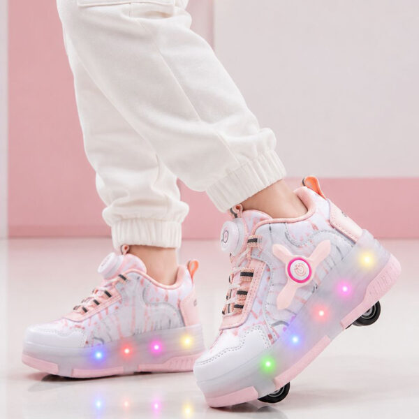 N-drops 034 Patik Patenli Spor Ayakkabı – Pembe