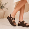 Şanzelize 005 Zenne Sandalet – Acı Kahve