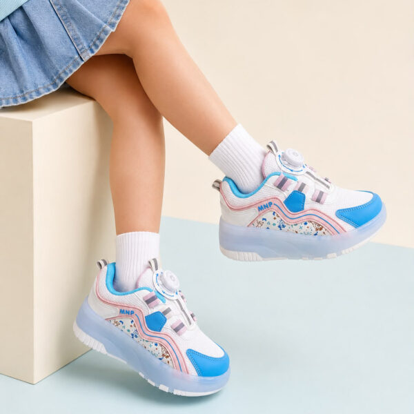 Minipa 001 Filet Patenli Ayakkabı – Beyaz Mavi