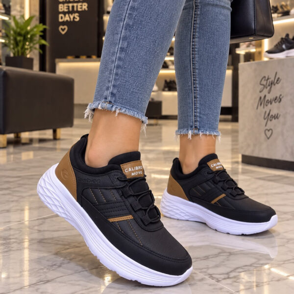 Calibron 307 Zenne Spor Ayakkabı – Siyah Kahve